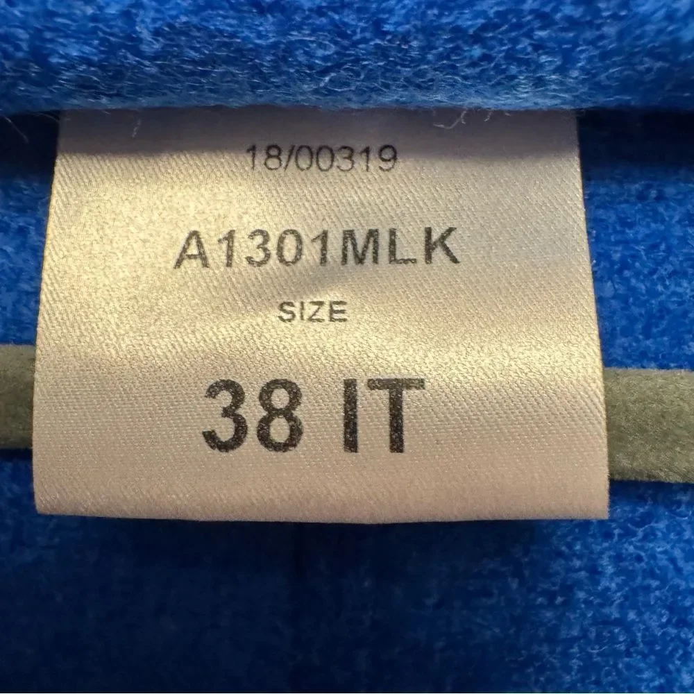 Harris Wharf London Cocoon Coat Blue Pressed Wool